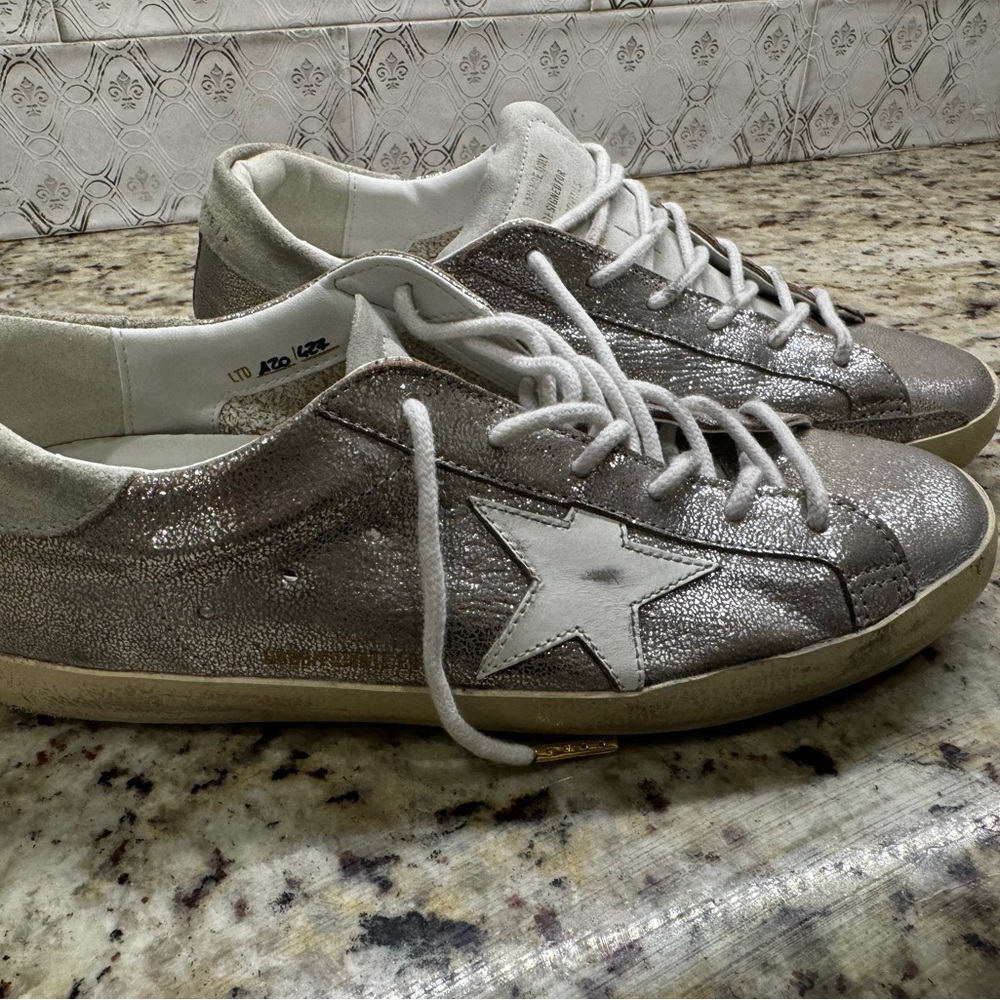Brand new, original Golden Goose. 
Never worn, size 40 EU, 10 US